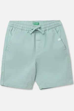 Benetton Boys Mid Rise Cotton Shorts
