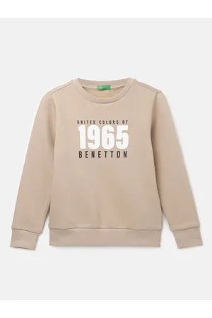 Benetton Boys Typography Printed Sweatshirt