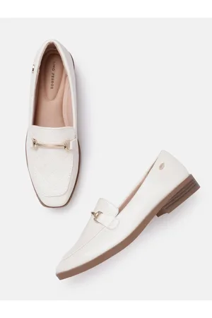 Lino Perros Women Buckle Detail Woven Design Formal Moccasins