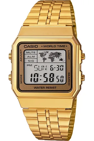 Casio Vintage A500WGA-9DF Gold Digital Dial Gold Stainless Steel Band D134