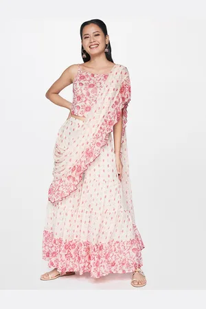 Global desi hotsell palazzo saree