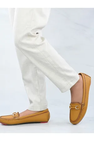 Mast & Harbour Women Tan Brown Massage Footbed Memory Foam Horsebit Loafers