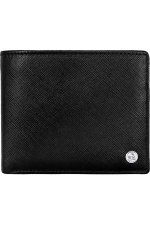 Eske Men Black Solid Leather Two Fold Wallet