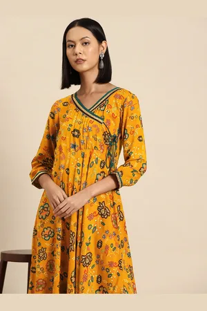 all about you Floral Print Embellished Maxi Wrap Dress