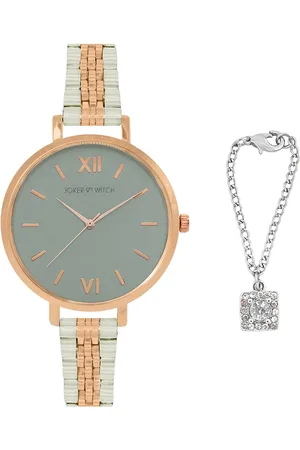 Joker & Witch Women Round Analogue Watch Gift Set JWWCSET49