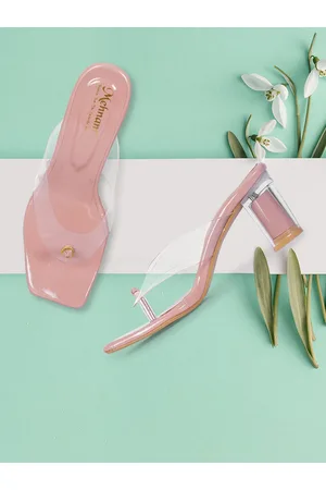 MEHNAM Open Toe Party Block Heels