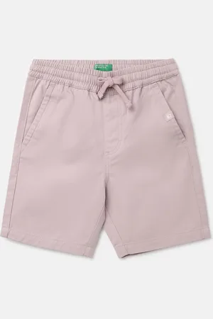 Benetton Boys Mid Rise Cotton Shorts