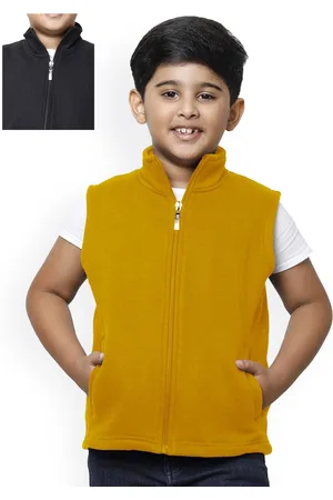 IndiWeaves Boys Mock Collar Reversible Bomber Jacket