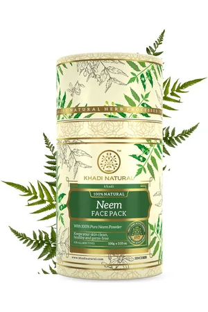 Khadi Natural Neem Face Pack - Reduce Acne & Impurities - 100g