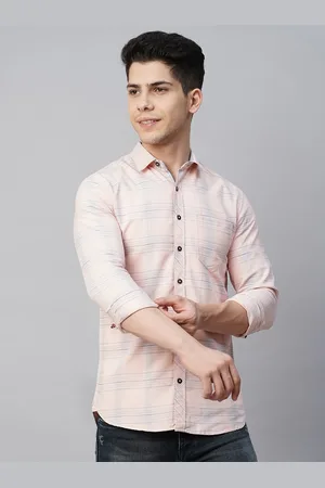 Blue Buddha Checked Spread Collar Cotton Casual Shirt