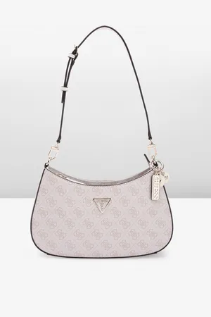Guess Women Brand Logo Printed Structured Shoulder Bag