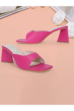 MEHNAM Open Toe Block Heels