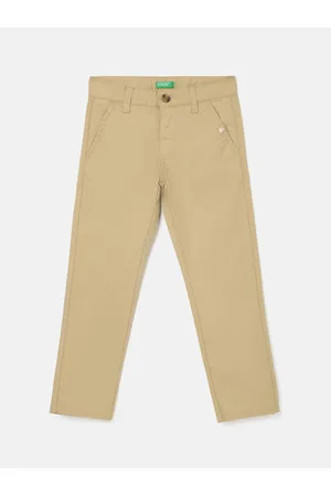 Corduroy trousers - Camel | Benetton