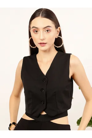 STREET 9 Women Woven Waistcoat
