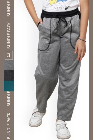 IndiWeaves Girls Pack Of 3 Track Pants