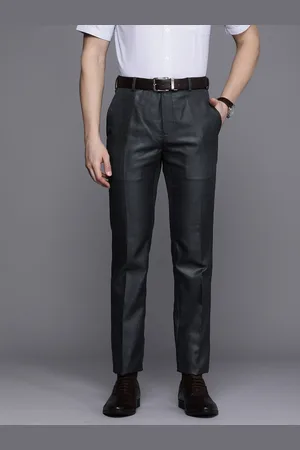 Raymond Mens PLEATLESS Slim FIT Dark Grey Formal Trouser  Club Factory  Today Sale