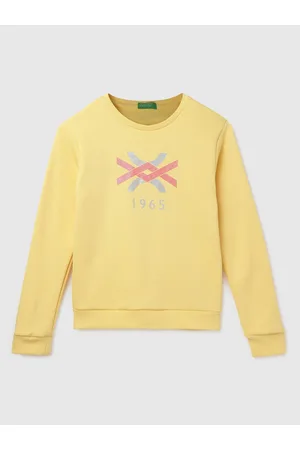 Benetton Girls Graphic Printed Cotton Sweatshirt