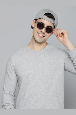 HERE&NOW Men Solid Knitted Sweatshirt