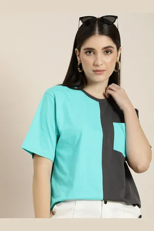 Dillinger Women Colourblocked Oversized T-shirt