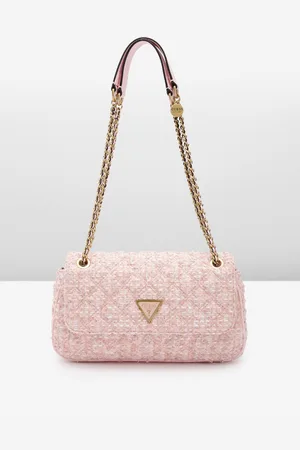 Guess Textured Quilted Structured Shoulder Bag