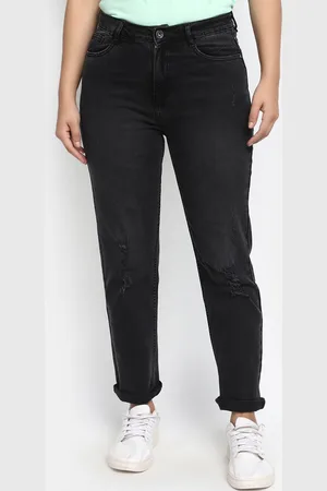 V-Mart Regular Fit Mid Rise Mildly Distressed Ripped Stretchable Jeans
