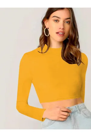 Dream Beauty Fashion Women Solid Crop Top