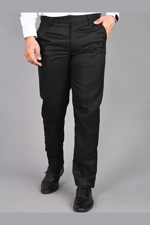 FUBAR Men Mid Rise Formal Trousers