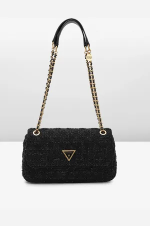 Guess Jeans Black Polyurethane Women's Handbag: Handbags