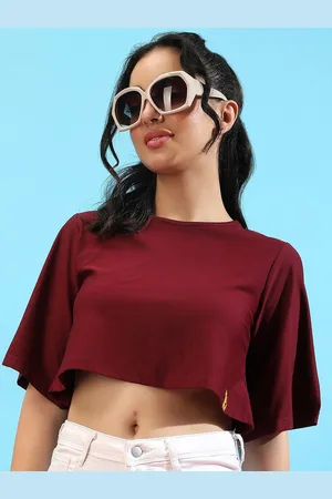 Campus Round Neck Boxy Crop Top