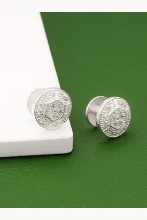 GIVA Rhodium-Plated 925 Sterling Silver Cufflink