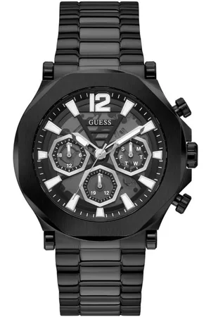 Guess Men Skeleton Dial & Stainless Steel traps Analogue Watch GW0539G3