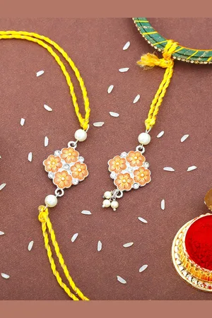 ESTELE Set Of 2 Charm Detail Rakhis