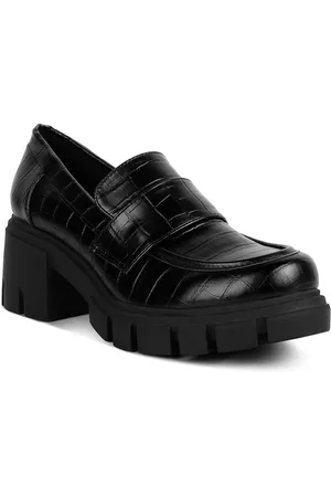 London Rag Women Platform Heel Penny Loafers