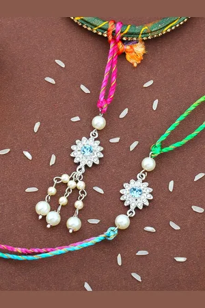 ESTELE Set Of 2 Stone-Studded Rakhis