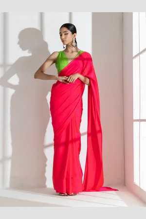 Swtantra Sequinned Satin Saree