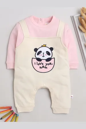 BUMZEE Infant Girls Printed Pure Cotton Rompers