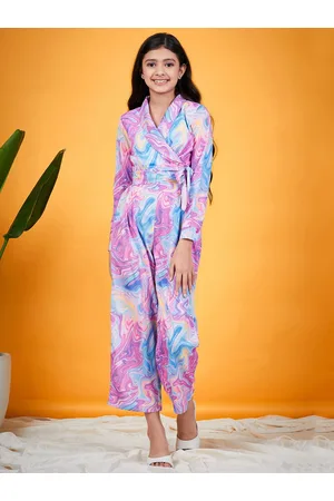 pspeaches Girls Printed Top with Trousers