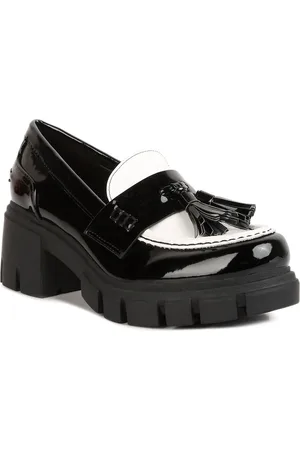 London Rag Women Black Colourblocked Slip-On Sneakers