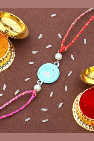 ESTELE Set Of 2 Ganesha charm Rakhis