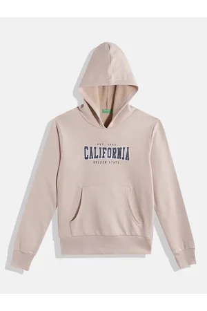 Benetton Boys Printed Hooded Sweatshirt