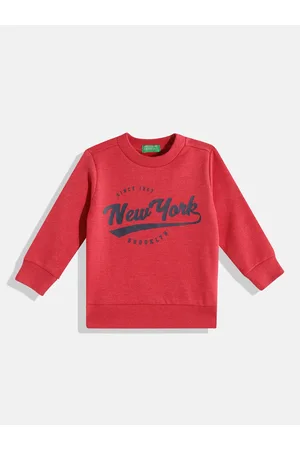 Benetton Boys Typography Printed Sweatshirt