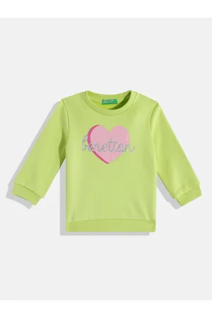 Benetton Girls Brand Logo Printed Sweatshirt