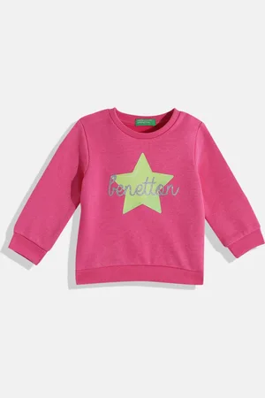 Benetton Girls Brand Logo Printed Sweatshirt
