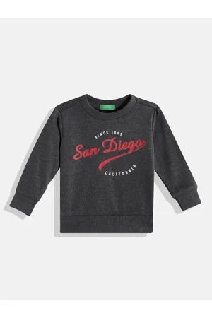 Benetton Boys Typography Printed Sweatshirt