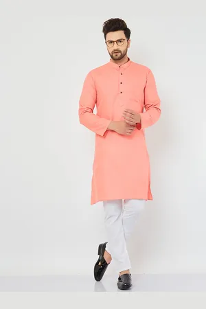 Armaan Ethnic Mandarin Collar Pure Cotton Kurta With Pyjamas