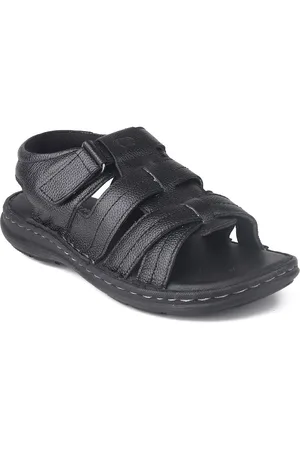 Red Chief Men Textured Leather Comfort Sandals