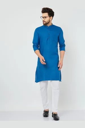 Armaan Ethnic Mandarin Collar Regular Pure Cotton Kurta with Pyjamas