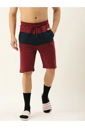 HARVARD Men Colourblocked Mid-Rise Shorts