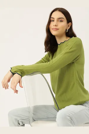 DressBerry Women Solid Acrylic Pullover