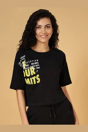 Pantaloons Typography Printed Sports Cotton T-shirt